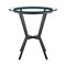 Armen Living Naomi Round Glass and Black Metal Bar Table LCNMDIGLMB - alternate 2